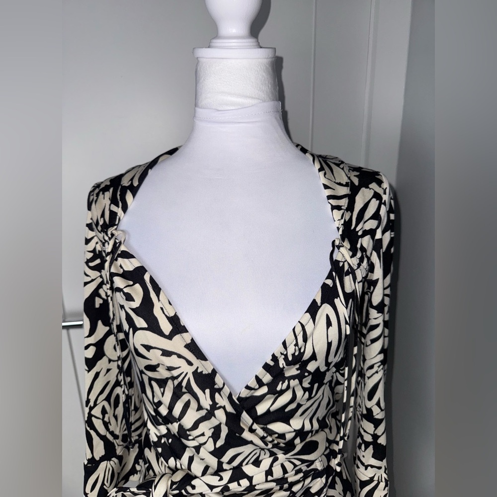 DIANE Von Furstenberg Julian Silk Wrap Dress/Size 4 - Picture 3 of 9